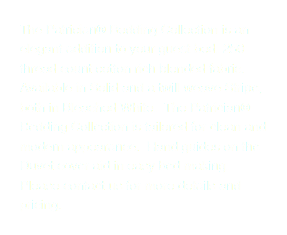 The Patrician® Bedding Collection is an elegant addition to your guest bed. 250 thread count cotton rich blended fabric. Available in Solid and a twill weave Stripe, both in Bleached White. The Patrician® Bedding Collection is tailored for clean and modern appearance. Hand guides on the Duvet cover aid in easy bed making. Please contact us for more details and pricing.